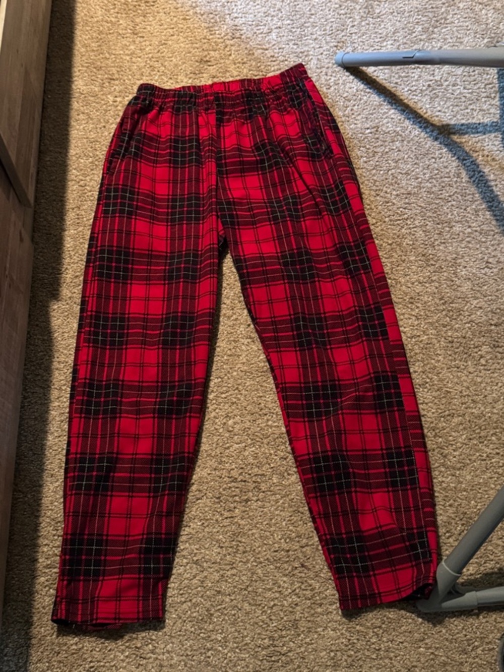 Spyder Red and Black Plaid Kids Pajama Pants